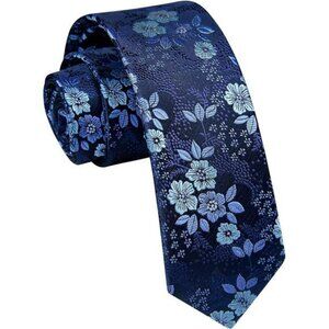 Mens skinny silk tie 2 inch slim necktie for wedding business formal party suit